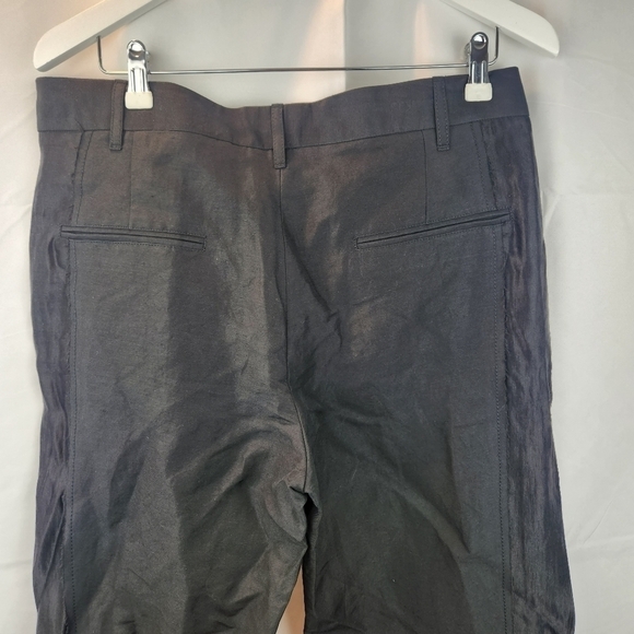 Ann Demeulemeester Black Linen and Silk Trousers size M (36) BNWT Missing Belt!! - Picture 11 of 15